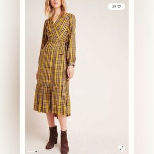 Anthropologie- Dalton Wrap Maxi Dress